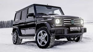 How does the Mercedes G-wagon compare to the Land Rover Defender?