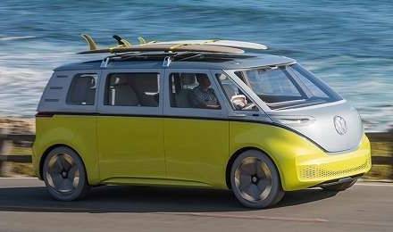 VW Kombi Electric Bulli Concept Car Review